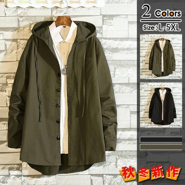 モッズコートメンズ ショート ミドル丈 ミリタリージャケット ジャケット フード付き ジャンパー ア...