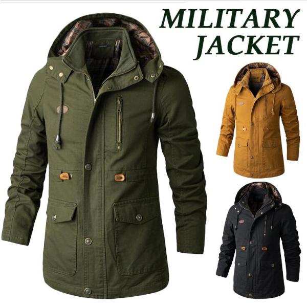 モッズコート ミリタリージャケット メンズ マウンテンパーカー ジャケット N-2B ブルゾン ジャ...