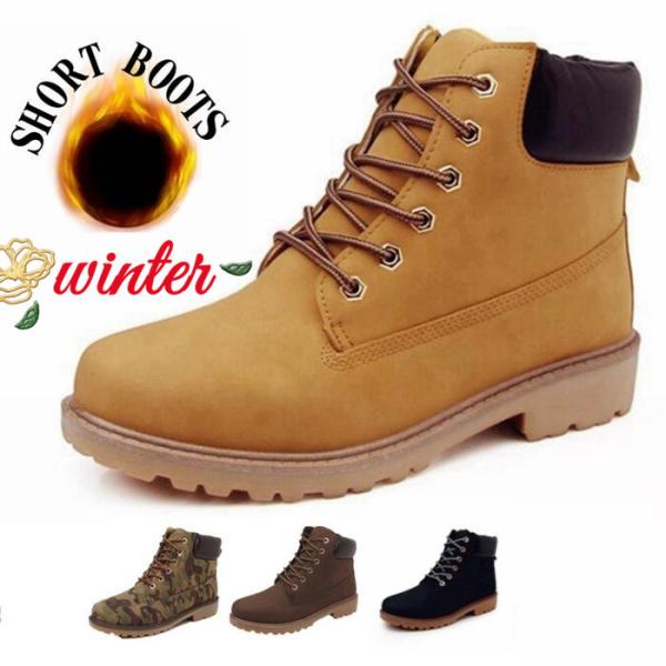 ムートンブーツ メンズ ワークブーツ 2typoe 裏起毛 ハイカット カジュアルブーツ タウンシュ...