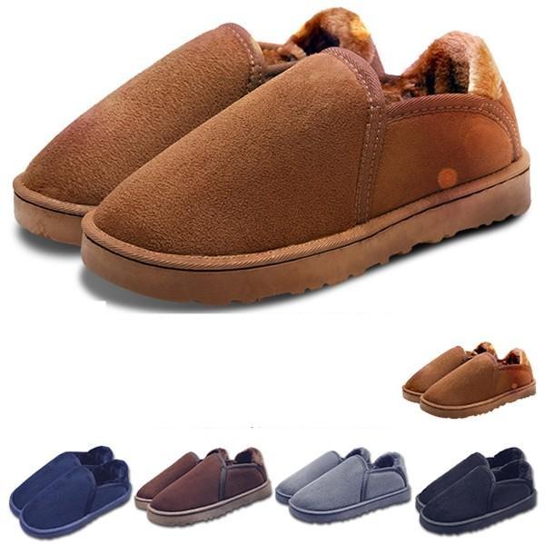 モカシン ムートン フラットシューズ スリッポン ムートンシリーズ メンズ レディース 裏ボア 靴 ...