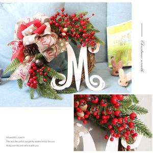クリスマスリース30cm 玄関 部屋 北欧 ナ...の詳細画像1
