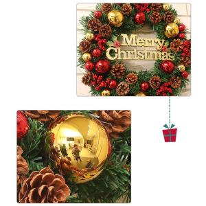 クリスマスリース クリスマス ドア 玄関 庭園...の詳細画像3