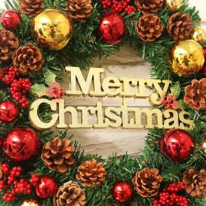 クリスマスリース クリスマス ドア 玄関 庭園...の詳細画像5
