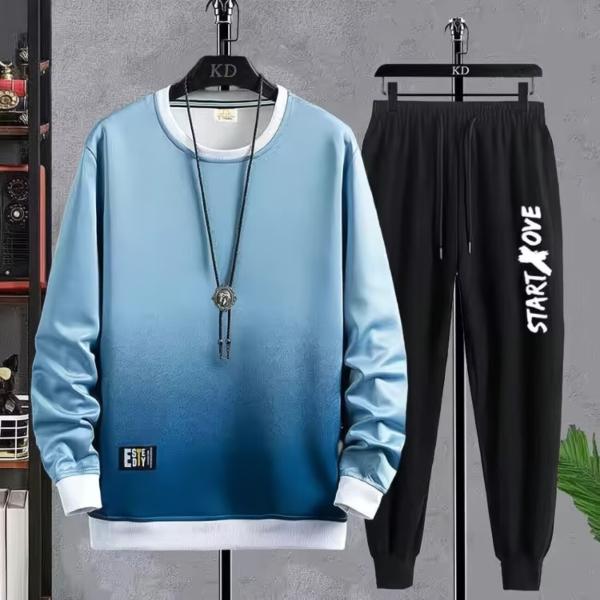 セットアップ メンズ ジャージ スウェット 上下セット トレーニングウェア ウエストゴム 英字 配色...