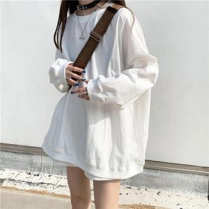 Tシャツ 長袖 レディース カットソー ミドル...の詳細画像2