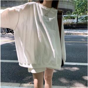 Tシャツ 長袖 レディース カットソー ミドル...の詳細画像5