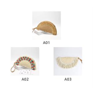 夏新作 カゴバッグ 草編みトートバッグ 夏 か...の詳細画像1