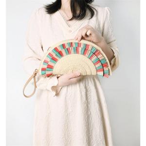 夏新作 カゴバッグ 草編みトートバッグ 夏 か...の詳細画像2