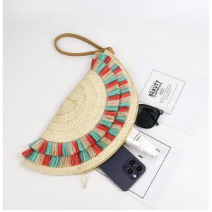 夏新作 カゴバッグ 草編みトートバッグ 夏 か...の詳細画像4