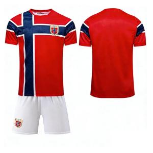2026 米加墨ノルウェー ホーム ユニフォーム 9 番ハーランド 10 番エルデゴー サッカーユニフォーム