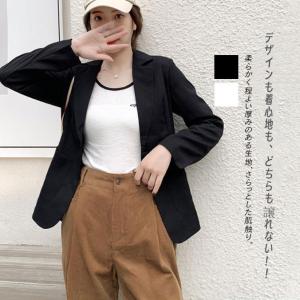 テーラードジャケット スーツジャケット レディース 夏 薄手 サマージャケット 単品 オフィス 通勤 長袖 綿麻混 涼しい 洗える きれいめ 美ライン