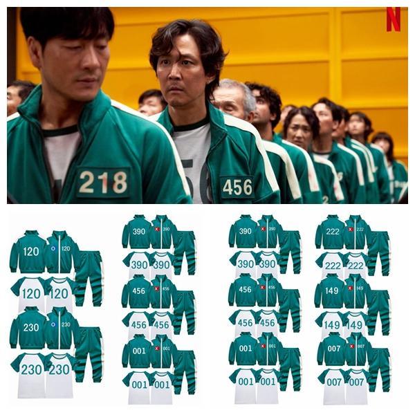 2025 Squid Game風イカゲーム ジャージ Tシャツ ジャケット ズボン 制服 服装 変装...