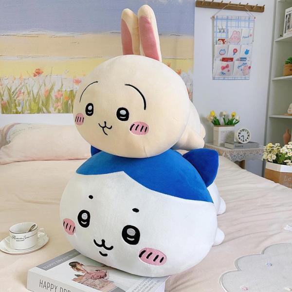 ぬいぐるみ 抱き枕 ちいかわ ハチワレ うさぎ ベッドサイド枕 昼寝枕 オフィス ベッドルーム ソフ...