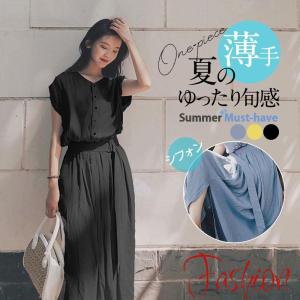 ワンピース レディース ロング丈 マキシ丈 シフォン 半袖 シャツ ワンピース 春 夏 春服 夏服 きれいめ ゆったり チュニック 羽織