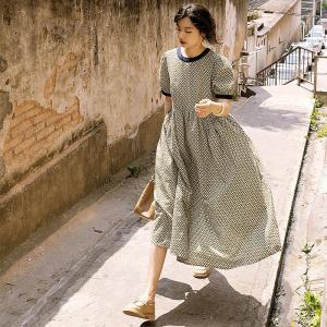ワンピース レディース ロング丈 マキシ丈 半...の詳細画像2