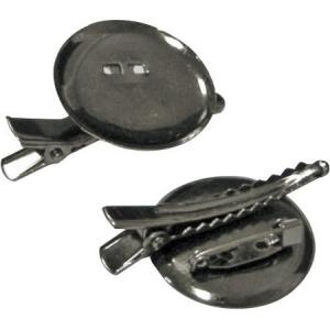 金具　Ｓ−９０２１ダブルクリップ　ダイ　５個 83-9021-0 アクセサリーパーツ コサージュピン、ブローチパーツ