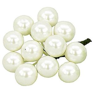 Ｅ６３３９　１６ＭＭパールベリ　ＷＨＩＴＥ 157-6339-1 フラワーピック パール ダイヤピック