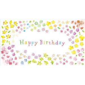 littleGarden♡ LittleGarden メッセージカード 50枚 62 誕生日 和花 xc0362