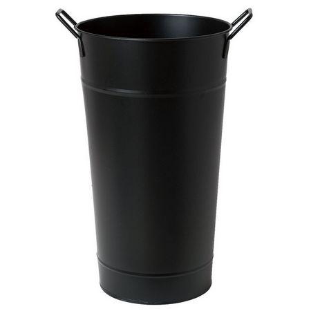 ブリキ花桶 1号 黒 SE0F0551 花器 花桶 花筒 バケツ 花瓶