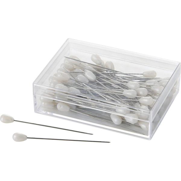 松村工芸  コサージピン マットホワイト 約80本入 90-7001-0 アクセサリーパーツ コサー...