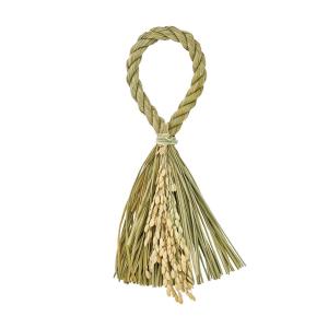 東京堂 稲穂輪飾り XJ002024 しめ縄 正月飾り しめ縄リース土台 天然