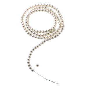 パールワイヤー6ｍｍ 2本 AB060002 デコレーションパーツ 素材 ボール、パール