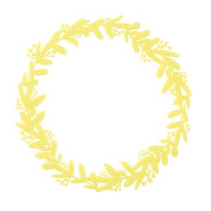 フェルティリースＣ 2個 #4 イエロー ZE001106-004 フラワーリース 花リース完成品 その他フラワーリース