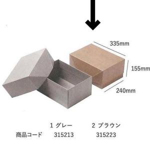 日限定07 HOSHINO ＧＩＦＴ Ｌ ＮＯ．2 ブラウン 315223 10枚 ラッピング箱 ギフトボックス 化粧箱 貼り箱