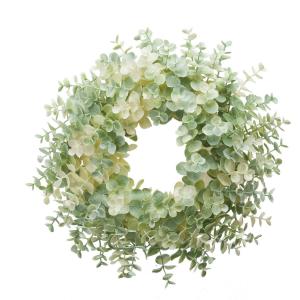 造花 YDM 30cmユーカリリース ホワイトグリーン GLA-1418-W