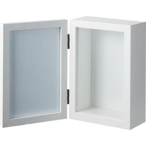 YDM ボックス＆フォトフレームＳ MCT-005W W 花器 花瓶 フォトフレーム