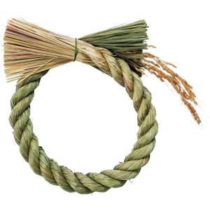 YDM しめ縄15cm NA -241 しめ縄 正月飾り しめ縄リース土台 天然素材