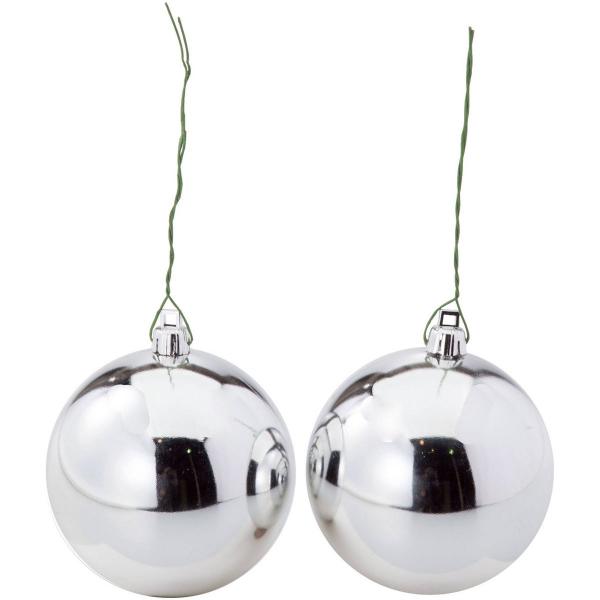 YDM 80ｍｍシャイニーボール2Ｐ ＳＩ COA-932 店内装飾 クリスマスディスプレイ ボール...