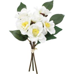 造花 YDM ツバキエダバンドルX3 ホワイト ...の商品画像