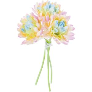 造花 YDM レインボーマムバンドル×3 FB-2620MIX 造花 花材「か行」 キク 菊 ピンポンマム