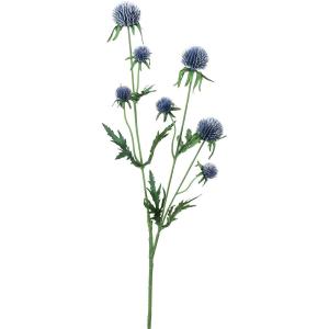 大特価 造花 YDM グローブシスルスプレー ブルー FA-7422BLU 造花 花材「あ行」 エリンジューム