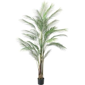 直送 人工観葉植物 アスカ マダガスカルアーモンドツリー ポット付