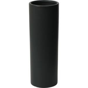 YDM ラウンドポットH30cm BLK RFB-483 花器 花瓶 陶器花器
