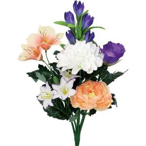 造花 YDM エコ仏花ブッシュ リンドウ 2P ...の商品画像