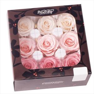 プリザーブド 大地農園 ローズ かのん M 9輪 ピュアホワイト 05202