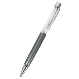 日限定07 ハーバリウムボールペン 銀クリップ マットグレー ハーバリウム ボールペン ボールペン