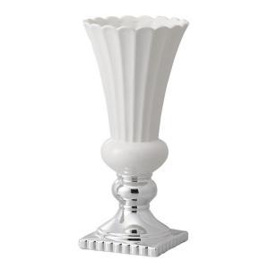 クレイ　ステンレス花器 クレイ Celestine セレスティーヌ 13φ30H ANTIQUE WHITE