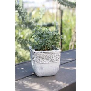 盆栽鉢　植木鉢　陶芸　園芸　盆栽　ガーデニング CARNAC リサイクルストーンA-M-GY グレー RY02GY 植木鉢 おしゃれ