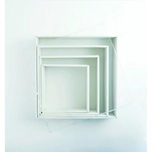 東花 FM カラーリースボックス30 1セット入り ホワイト