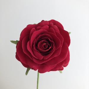 造花 アスカ ベルベットローズピック　#002 レッド A-33466-2 造花 花材「は行」 バラ