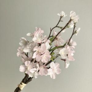 造花 アスカ 桜ブランチ×47 つぼみ×6 ＃013 ライトピンク A-33739-013