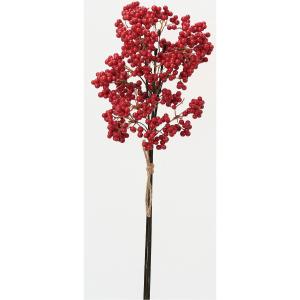 造花 アスカ ベリーバンチ 1束3本  レッド A-74527-002 造花実物、フェイクフルーツ ベリー｜hanadonya