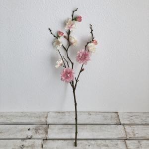 造花 アスカ 花桃×7 つぼみ×6 ツートンピ...の詳細画像1