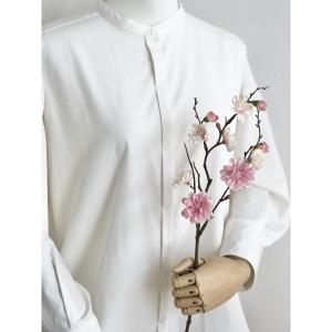 造花 アスカ 花桃×7 つぼみ×6 ツートンピ...の詳細画像4