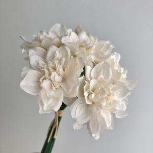 造花 アスカ ダリアバンチ 1束6本 アイボリー A-34727-91 造花 花材「た行」 ダリア