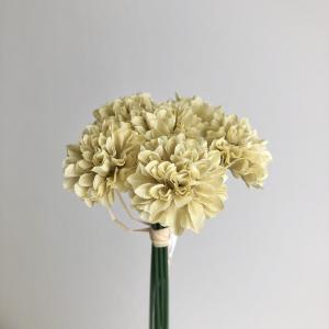造花 アスカ ポンポンマムバンチ 1束6本 イエ...の商品画像